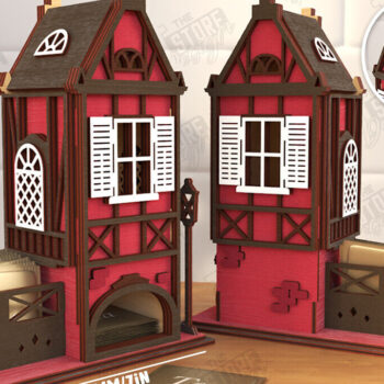 Intra απο ξύλο plywood 3mm-4mm πάχος κοπής με λέιζερ για τσαγιού Βαυαρίας | CNC Δίασταση 15x15 cm INTRAFABR-123840391 - Image 3