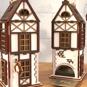 Intra απο ξύλο plywood 3mm-4mm πάχος κοπής με λέιζερ για τσαγιού Βαυαρίας | CNC Δίασταση 15x15 cm INTRAFABR-123840391 - Image 5