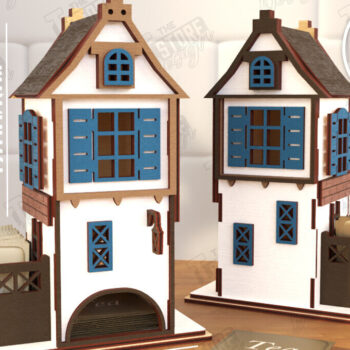 Intra απο ξύλο plywood 3mm-4mm πάχος κοπής με λέιζερ για τσαγιού Βαυαρίας | CNC Δίασταση 15x15 cm INTRAFABR-123840391 - Image 6