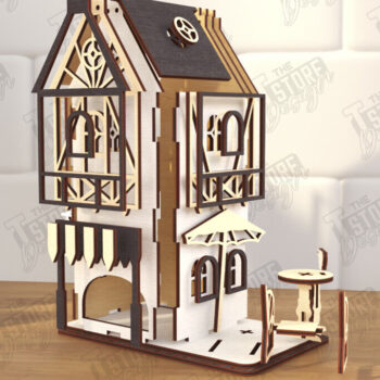 Intra απο ξύλο plywood 3mm-4mm πάχος Βαυαρικού Τσαγιού | Διοργανωτής Δίασταση 15x15 cm INTRAFABR-123839877 - Image 2