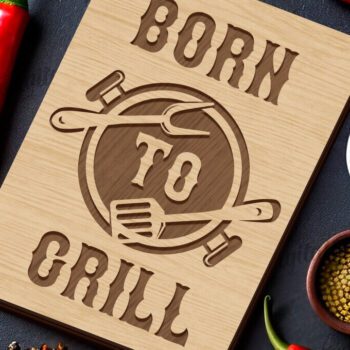 Intra απο ξύλο plywood 3mm-4mm πάχος σανίδα κοπής BBQ Δίασταση 30x20 cm INTRAFABR-121989080 - Image 1