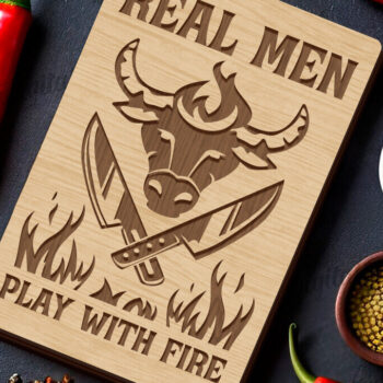 Intra απο ξύλο plywood 3mm-4mm πάχος σανίδα κοπής BBQ Δίασταση 30x20 cm INTRAFABR-121989371 - Image 1