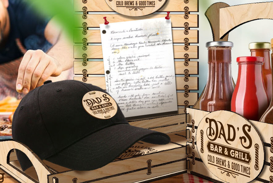 Intra απο ξύλο plywood 3mm-4mm πάχος BBQ για DAD | Δώρο Ημέρα του Πατέρα Δίασταση 30x20 cm INTRAFABR-68201057