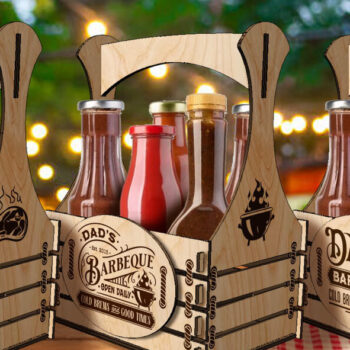 Intra απο ξύλο plywood 3mm-4mm πάχος BBQ για DAD | Δώρο Ημέρα του Πατέρα Δίασταση 30x20 cm INTRAFABR-68201057 - Image 2