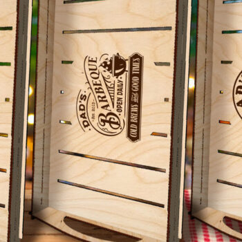 Intra απο ξύλο plywood 3mm-4mm πάχος BBQ για DAD | Δώρο Ημέρα του Πατέρα Δίασταση 30x20 cm INTRAFABR-68201057 - Image 5