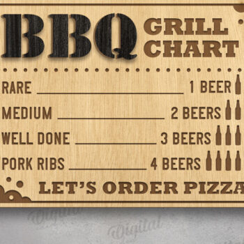 Intra απο ξύλο plywood 3mm-4mm πάχος BBQ Timer Signs Cut  Δίασταση 30x20 cm INTRAFABR-123141978 - Image 11