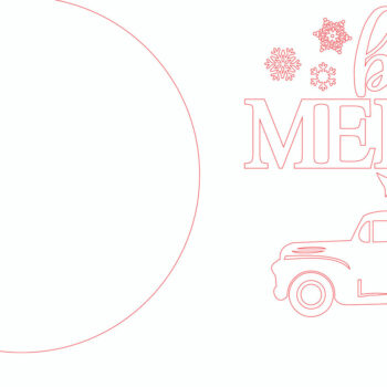 Intra απο ξύλο plywood 3mm-4mm πάχος Be Merry Snowflake Sign - Break Jhon Δίασταση 30x30 cm INTRAFABR-95129362 - Image 4