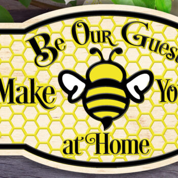 Intra απο ξύλο plywood 3mm-4mm πάχος Γίνε το σημάδι του επισκέπτη μας Δίασταση 30x20 cm INTRAFABR-124736169 - Image 1