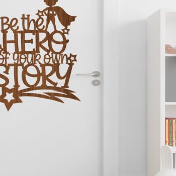 Intra απο ξύλο plywood 3mm-4mm πάχος Be the Hero Signs File Δίασταση 30x20 cm INTRAFABR-73317959 - Image 3
