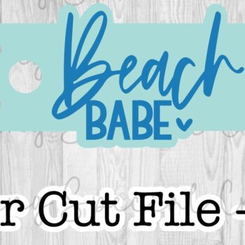 Intra απο ξύλο plywood 3mm-4mm πάχος Κάλυμμα με καπάκι ρούχων Beach Babe Δίασταση 15x15 cm INTRAFABR-90760011 - Image 2