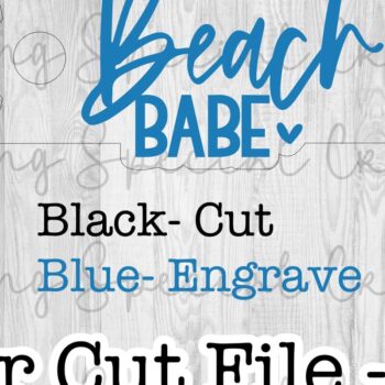 Intra απο ξύλο plywood 3mm-4mm πάχος Κάλυμμα με καπάκι ρούχων Beach Babe Δίασταση 15x15 cm INTRAFABR-90760011 - Image 3