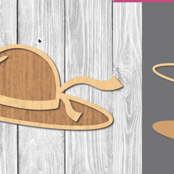 Intra απο ξύλο plywood 3mm-4mm πάχος Διακόσμηση με λέιζερ καπέλο παραλίας Δίασταση 15x15 cm INTRAFABR-109410772 - Image 1