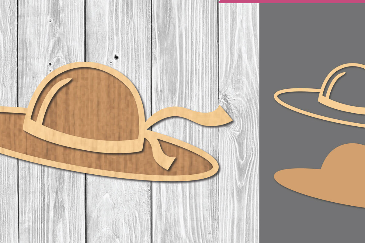 Intra απο ξύλο plywood 3mm-4mm πάχος Διακόσμηση με λέιζερ καπέλο παραλίας Δίασταση 15x15 cm INTRAFABR-109410772