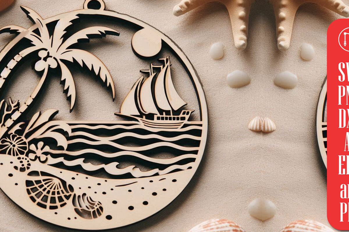 Intra απο ξύλο plywood 3mm-4mm πάχος Διακοσμητικά παραλίας με λέιζερ Δίασταση 4x4 cm INTRAFABR-101611662