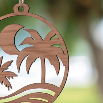 Intra απο ξύλο plywood 3mm-4mm πάχος Διακοσμητικά παραλίας με λέιζερ Δίασταση 4x4 cm INTRAFABR-101666969 - Image 1