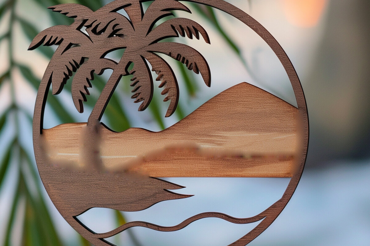 Intra απο ξύλο plywood 3mm-4mm πάχος Διακοσμητικά παραλίας με λέιζερ Δίασταση 4x4 cm INTRAFABR-101686042