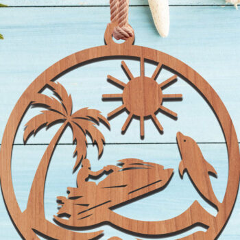 Intra απο ξύλο plywood 3mm-4mm πάχος Δέσμη με στολίδια παραλίας Δίασταση 8x8 cm INTRAFABR-111847996 - Image 3