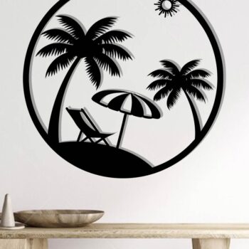 Intra απο ξύλο plywood 3mm-4mm πάχος Διακοσμητικά παραλίας Μεταλλική Τέχνη τοίχου Δίασταση 8x8 cm INTRAFABR-112698594 - Image 2