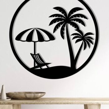 Intra απο ξύλο plywood 3mm-4mm πάχος Διακοσμητικά παραλίας Μεταλλική Τέχνη τοίχου Δίασταση 8x8 cm INTRAFABR-112698482 - Image 2