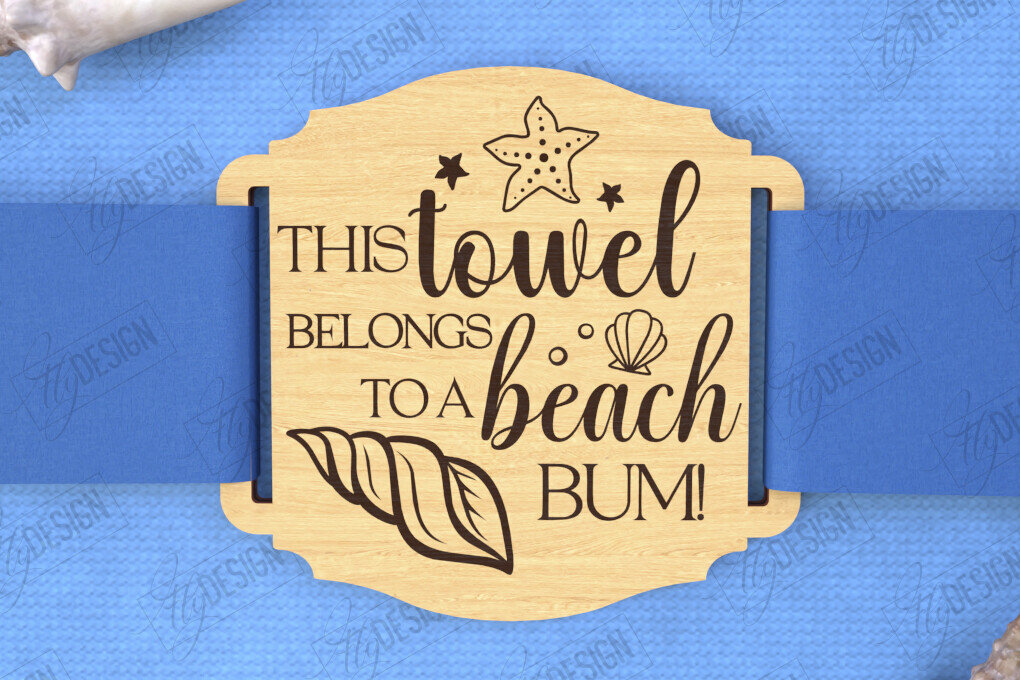 Intra απο ξύλο plywood 3mm-4mm πάχος ετικέτας πετσέτας παραλίας | Ετικέτα καλοκαιριού Δίασταση 5x10 cm INTRAFABR-122461580