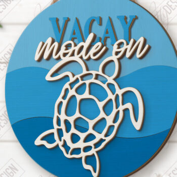 Intra απο ξύλο plywood 3mm-4mm πάχος πινακίδα τοίχου παραλίας | Καλοκαιρινή ατμόσφαιρα Δίασταση 30x20 cm INTRAFABR-123424683 - Image 1