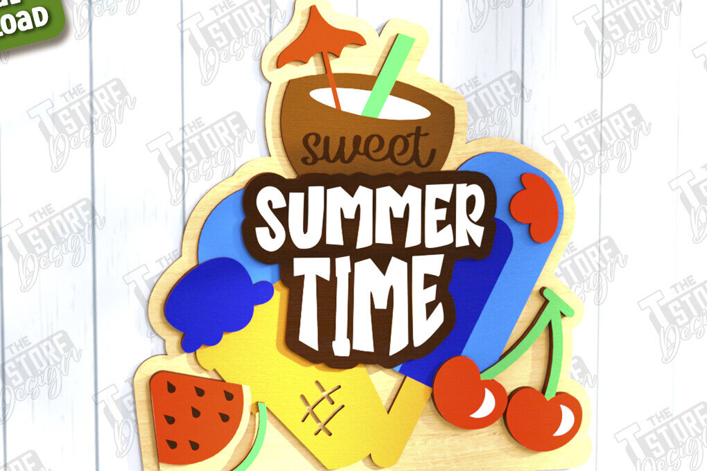 Intra απο ξύλο plywood 3mm-4mm πάχος πινακίδα τοίχου παραλίας | Καλοκαιρινή ατμόσφαιρα Δίασταση 30x20 cm INTRAFABR-123435410