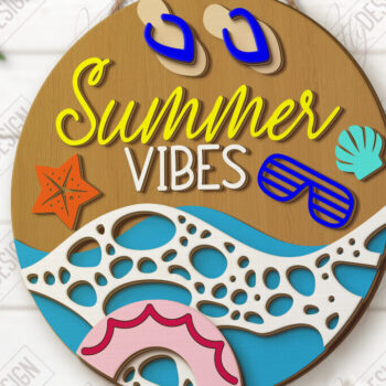 Intra απο ξύλο plywood 3mm-4mm πάχος πινακίδα τοίχου παραλίας | Καλοκαιρινή ατμόσφαιρα Δίασταση 30x20 cm INTRAFABR-123424646 - Image 1