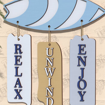 Intra απο ξύλο plywood 3mm-4mm πάχος πινακίδα τοίχου παραλίας | Πίνακας τοίχου Δίασταση 40x40 cm INTRAFABR-123505977 - Image 1