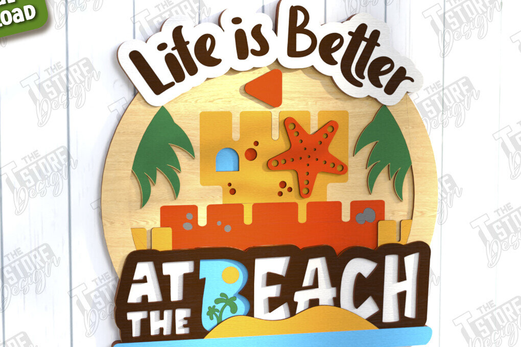 Intra απο ξύλο plywood 3mm-4mm πάχος πινακίδα τοίχου παραλίας | Διακόσμηση τοίχου Δίασταση 30x20 cm INTRAFABR-123601619