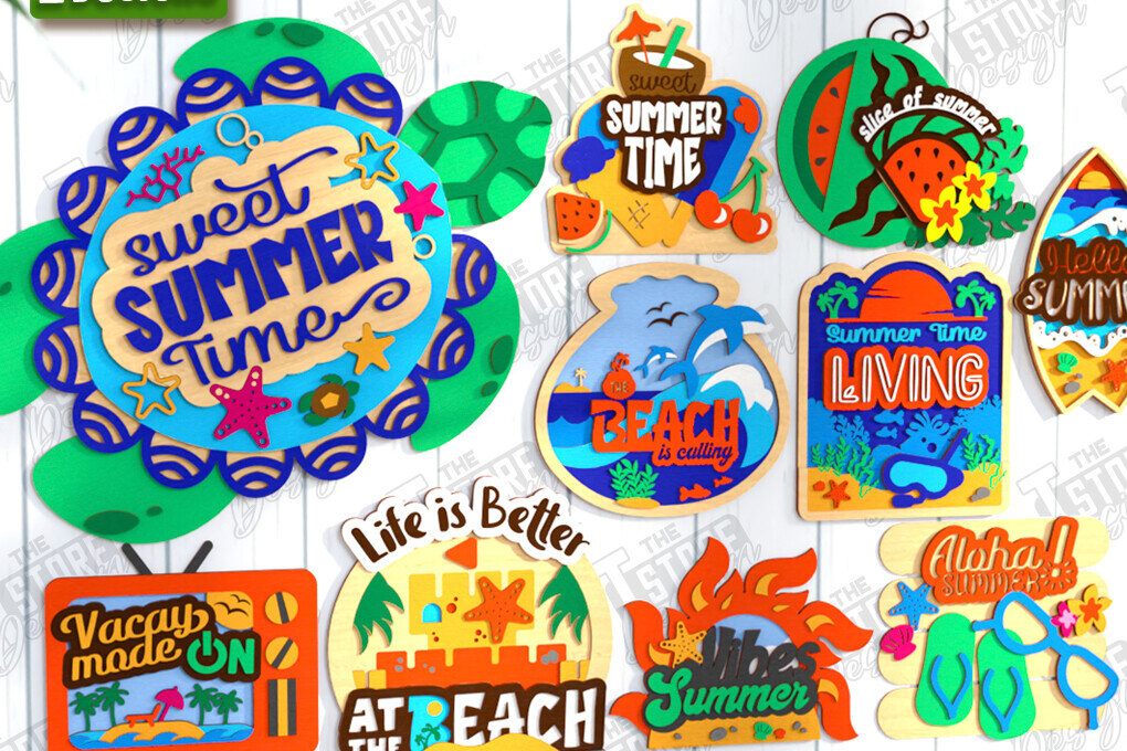 Intra απο ξύλο plywood 3mm-4mm πάχος κοπής με λέιζερ επιγραφές τοίχου παραλίας | CNC Δίασταση 30x20 cm INTRAFABR-123601705