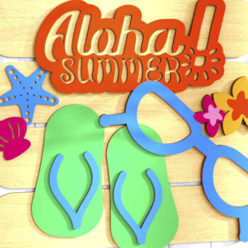 Intra απο ξύλο plywood 3mm-4mm πάχος κοπής με λέιζερ επιγραφές τοίχου παραλίας | CNC Δίασταση 30x20 cm INTRAFABR-123601705 - Image 4