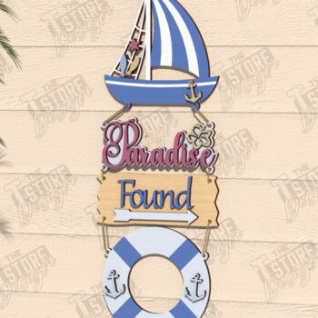 Intra απο ξύλο plywood 3mm-4mm πάχος κοπής με λέιζερ επιγραφές τοίχου παραλίας | CNC Δίασταση 30x20 cm INTRAFABR-123767240 - Image 6