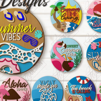 Intra απο ξύλο plywood 3mm-4mm πάχος κοπής με λέιζερ επιγραφές τοίχου παραλίας | CNC Δίασταση 30x20 cm INTRAFABR-123571850 - Image 1