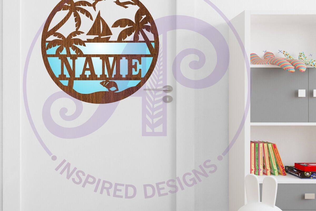 Intra απο ξύλο plywood 3mm-4mm πάχος Παραλία με Σήμα ονόματος ιστιοπλοϊκού σκάφους Δίασταση 6x6 cm INTRAFABR-92828387 - Image 4
