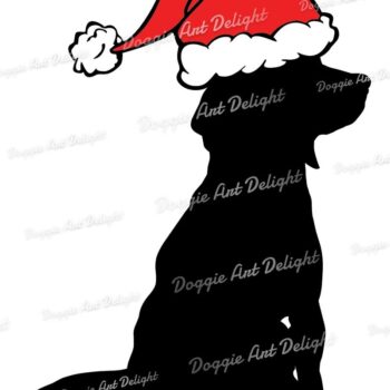 Intra απο ξύλο plywood 3mm-4mm πάχος Beagle Christmas Dog Clipart Δίασταση 15x15 cm INTRAFABR-83143981 - Image 2