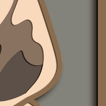 Intra απο ξύλο plywood 3mm-4mm πάχος Beagle Dog Multilayer /Vector Beagle Δίασταση 30x20 cm INTRAFABR-65639631 - Image 5