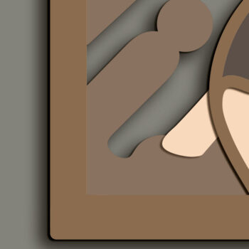 Intra απο ξύλο plywood 3mm-4mm πάχος Beagle Dog Multilayer /Vector Beagle Δίασταση 30x20 cm INTRAFABR-65639631 - Image 6