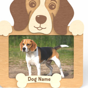 Intra απο ξύλο plywood 3mm-4mm πάχος Κορνίζα Beagle Dog - Δίασταση 20x30 cm INTRAFABR-117566403