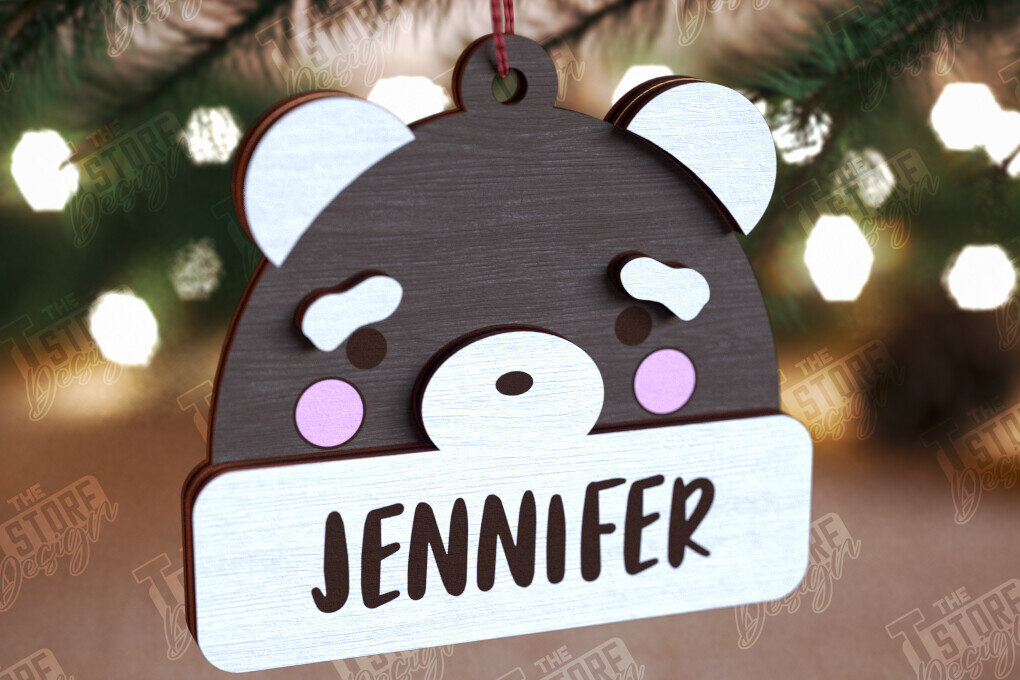 Intra απο ξύλο plywood 3mm-4mm πάχος Ξύλινο Χριστουγεννιάτικο Στολίδι Beanie Hat Δίασταση 8x8 cm INTRAFABR-110590726