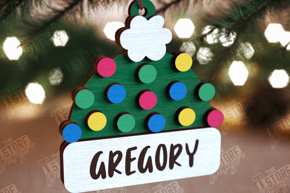 Intra απο ξύλο plywood 3mm-4mm πάχος Ξύλινο Χριστουγεννιάτικο Στολίδι Beanie Hat Δίασταση 8x8 cm INTRAFABR-110590733