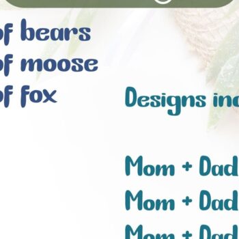 Intra απο ξύλο plywood 3mm-4mm πάχος κοπής με λέιζερ Family Bear, Ημέρα της Μητέρας Δίασταση 15x15 cm INTRAFABR-95112420 - Image 4