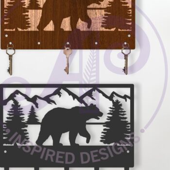 Intra απο ξύλο plywood 3mm-4mm πάχος Σχέδια κλειδαριάς αρκούδας από ξύλο και μέταλλο Δίασταση 12x12 cm INTRAFABR-117593728 - Image 1