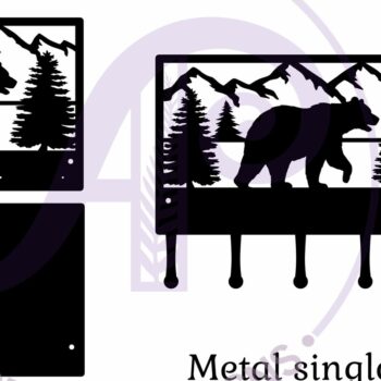 Intra απο ξύλο plywood 3mm-4mm πάχος Σχέδια κλειδαριάς αρκούδας από ξύλο και μέταλλο Δίασταση 12x12 cm INTRAFABR-117593728 - Image 3