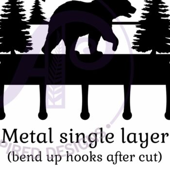 Intra απο ξύλο plywood 3mm-4mm πάχος Σχέδια κλειδαριάς αρκούδας από ξύλο και μέταλλο Δίασταση 12x12 cm INTRAFABR-117593728 - Image 4