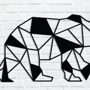 Intra απο ξύλο plywood 3mm-4mm πάχος κοπής με λέιζερ μεταλλικού τοίχου Bear Δίασταση 40x40 cm INTRAFABR-85479489