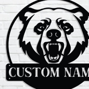 Intra απο ξύλο plywood 3mm-4mm πάχος κοπής με λέιζερ μεταλλικού τοίχου Bear Δίασταση 40x40 cm INTRAFABR-85479686