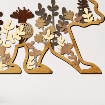 Intra απο ξύλο plywood 3mm-4mm πάχος Αρκουδάκι Πολυστρωματικό Διακοσμητικό Τοίχου Δίασταση 4x4 cm INTRAFABR-104131230 - Image 3