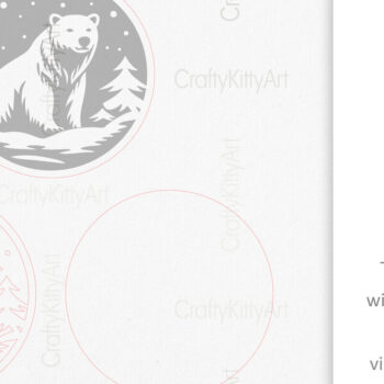 Intra απο ξύλο plywood 3mm-4mm πάχος Bear , Χριστουγεννιάτικο Στολίδι Δίασταση 7x7 cm INTRAFABR-110781171 - Image 4