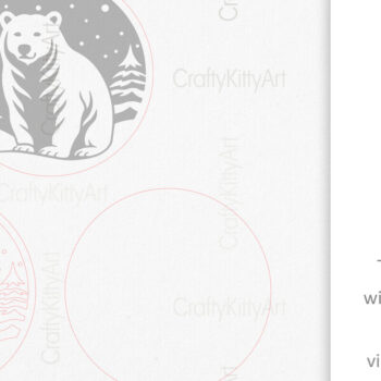 Intra απο ξύλο plywood 3mm-4mm πάχος Bear , Χριστουγεννιάτικο Στολίδι Δίασταση 7x7 cm INTRAFABR-110781095 - Image 4