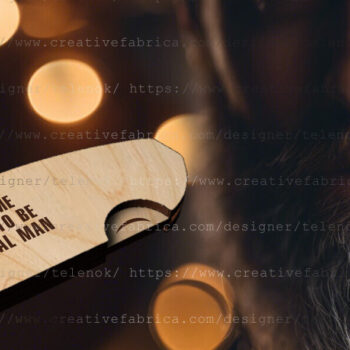 Intra απο ξύλο plywood 3mm-4mm πάχος Beard Comb |δώρο Ημέρα του Πατέρα Δίασταση 30x20 cm INTRAFABR-96684054 - Image 3